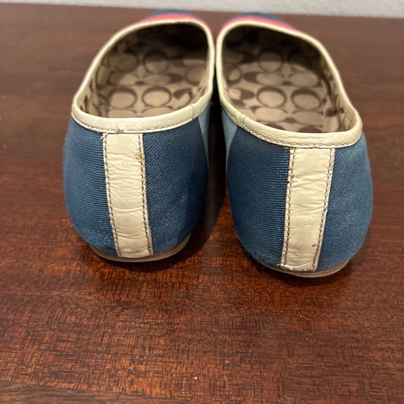 Coach Laila Canvas Striped Ballet Flats - Multicolor, 10 - Picture 4 of 8